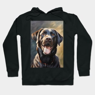 Rottweiler Dog Oil Painting Hoodie